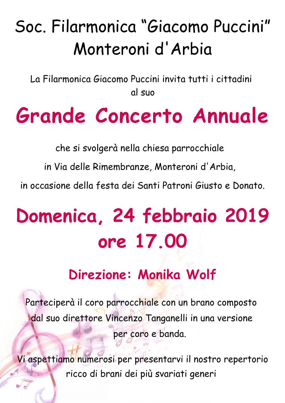 Locandina_Gran Concerto Annuale_24 Febbraio 2019